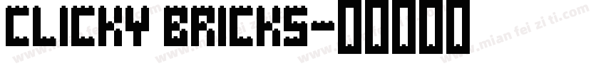 Clicky Bricks字体转换